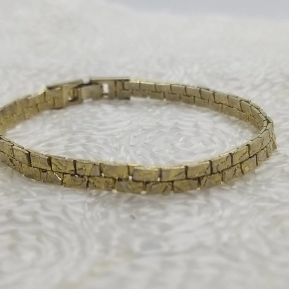 Jewelry - Two Row Gold Silver Oblong Square Bracelet